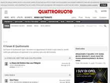 Tablet Screenshot of forum.quattroruote.it
